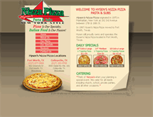 Tablet Screenshot of hysensnizzapizza.com